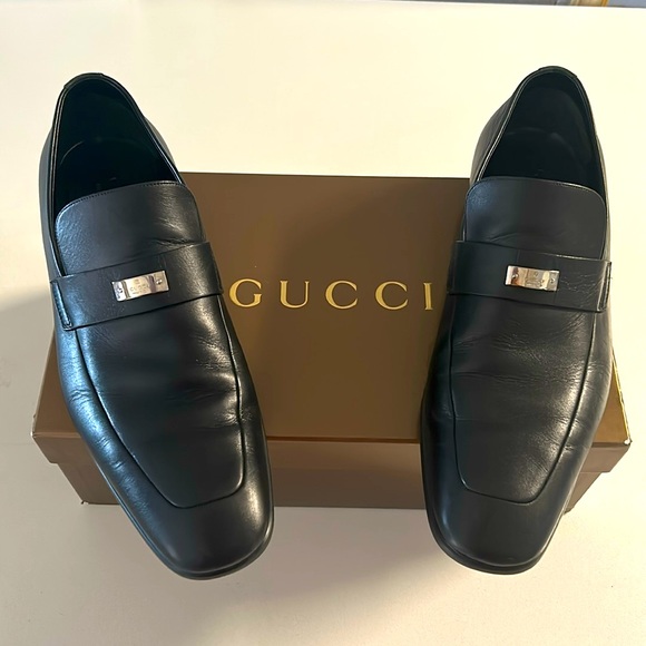 Gucci Men Nero Florence Calf Size 11 but fit like 12 - Picture 2 of 12